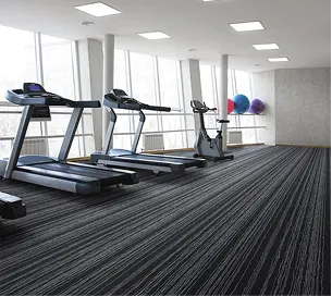 Dark gym rubber floor.