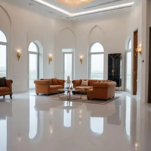 Livingroom Epoxy Floors in Dubai