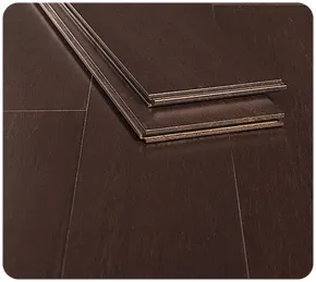 Coffee Handscraped Bamboo