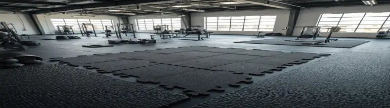 Gym flooring installation
