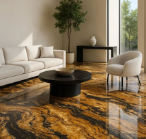 Living Room Epoxy flooring Dubai