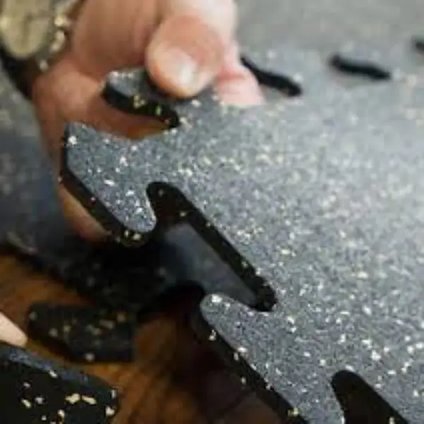 Heavy-Duty Interlock Rubber Floor