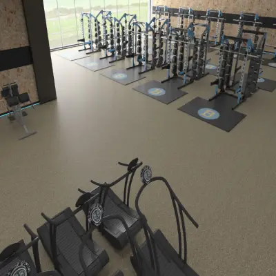 Free Weight Area Flooring