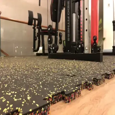 Interlocking Rubber Gym Flooring