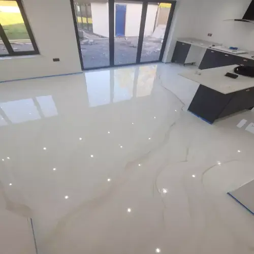 white Epoxy Flooring